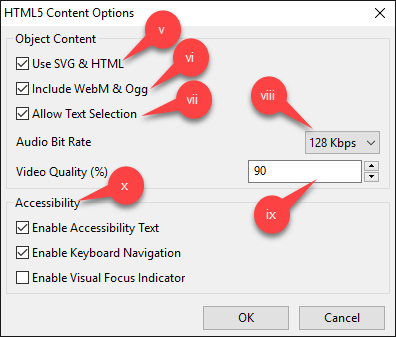 content options 2