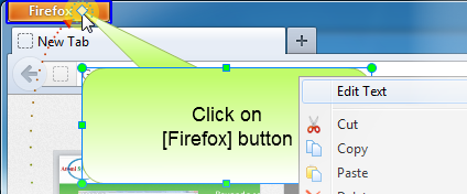 Select "Edit Text" from context menu
