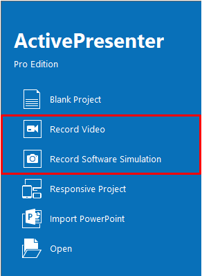 Recording options
