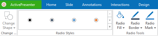 Radio button styles