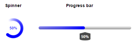 loading screen spinner & progress bar