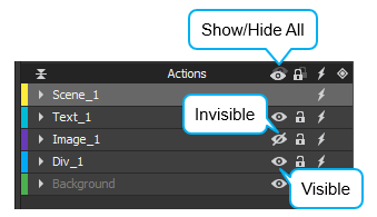 Hide some elements so that you can focus on the target one while editing.