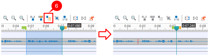 Delete range in ActivePresenter