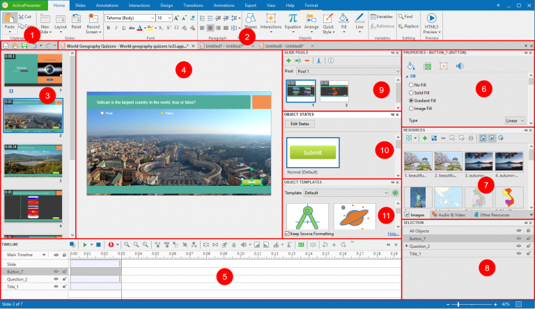 Introducing ActivePresenter 7 User Interface