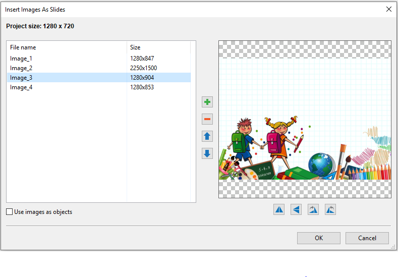 Insert Image as Slide in ActivePresenter 7