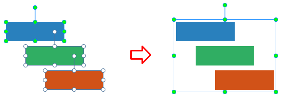 It's easy to group objects in ActivePresenter 7.