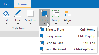 Change the stack order of objects as you wish.