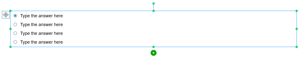 Typing answers in answer area is a part of creating quizzes in ActivePresenter 7