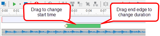 Changing blur effect duration