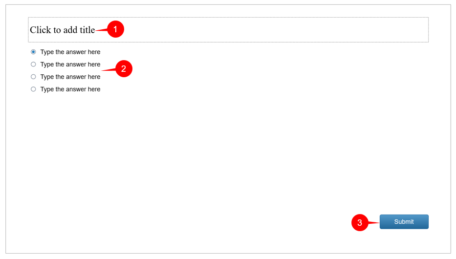 Quizz components in ActivePresenter 7