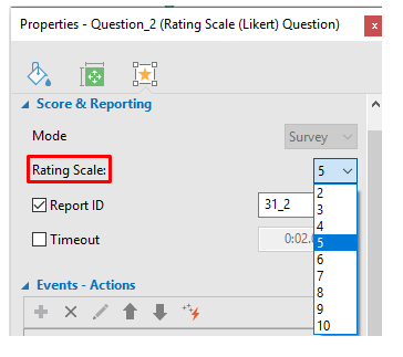 Rating Scale Question in ActivePresenter