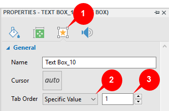 Tab order