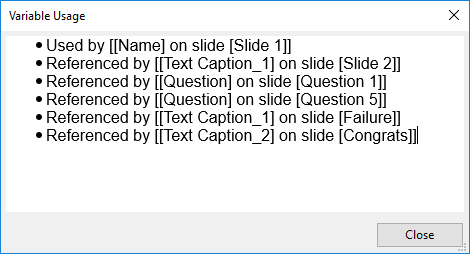 Learn how to add variables and work with them in ActivePresenter 7.
