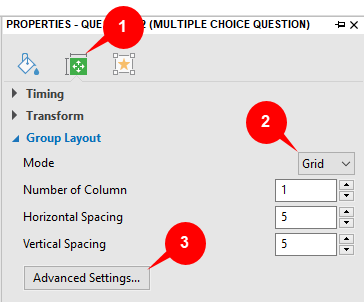 group layout
