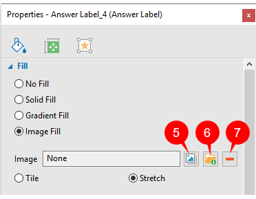 Add Image to Answer Labels
