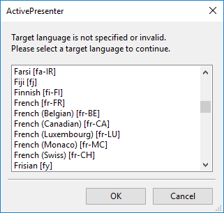 Change language
