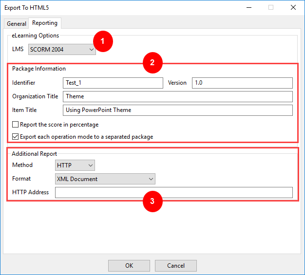 Export to SCORM