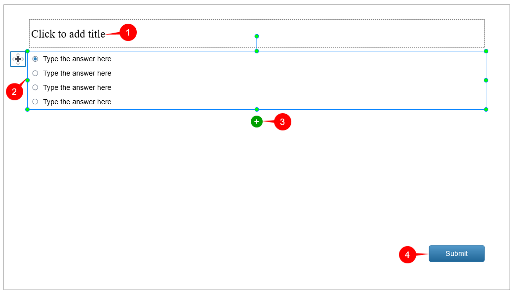 Multiple Choice Questions Slide in ActivePresenter