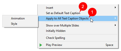 style multiple objects