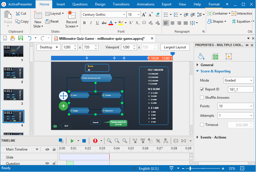 Track Training Courses in an LMS with ActivePresenter