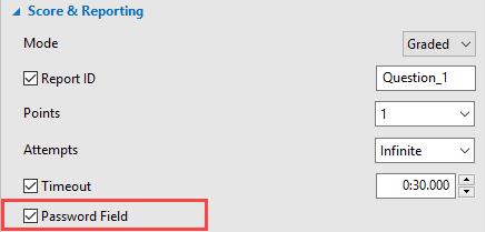 Password field