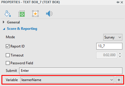 Setting score and reporting