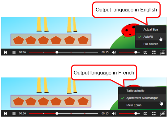 Output language 2