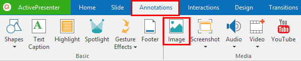 Annotation tab