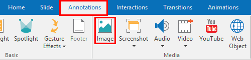 Annotations tab