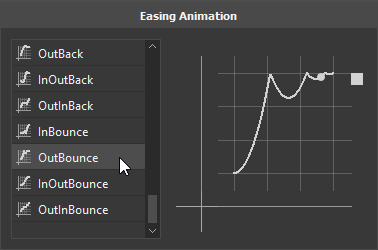 Choose a timing function from the dialog.