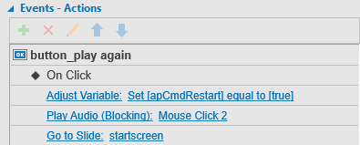 events-actions Replay button