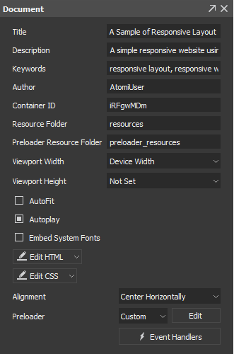 It's important to set or adjust the document properties before exporting animation.