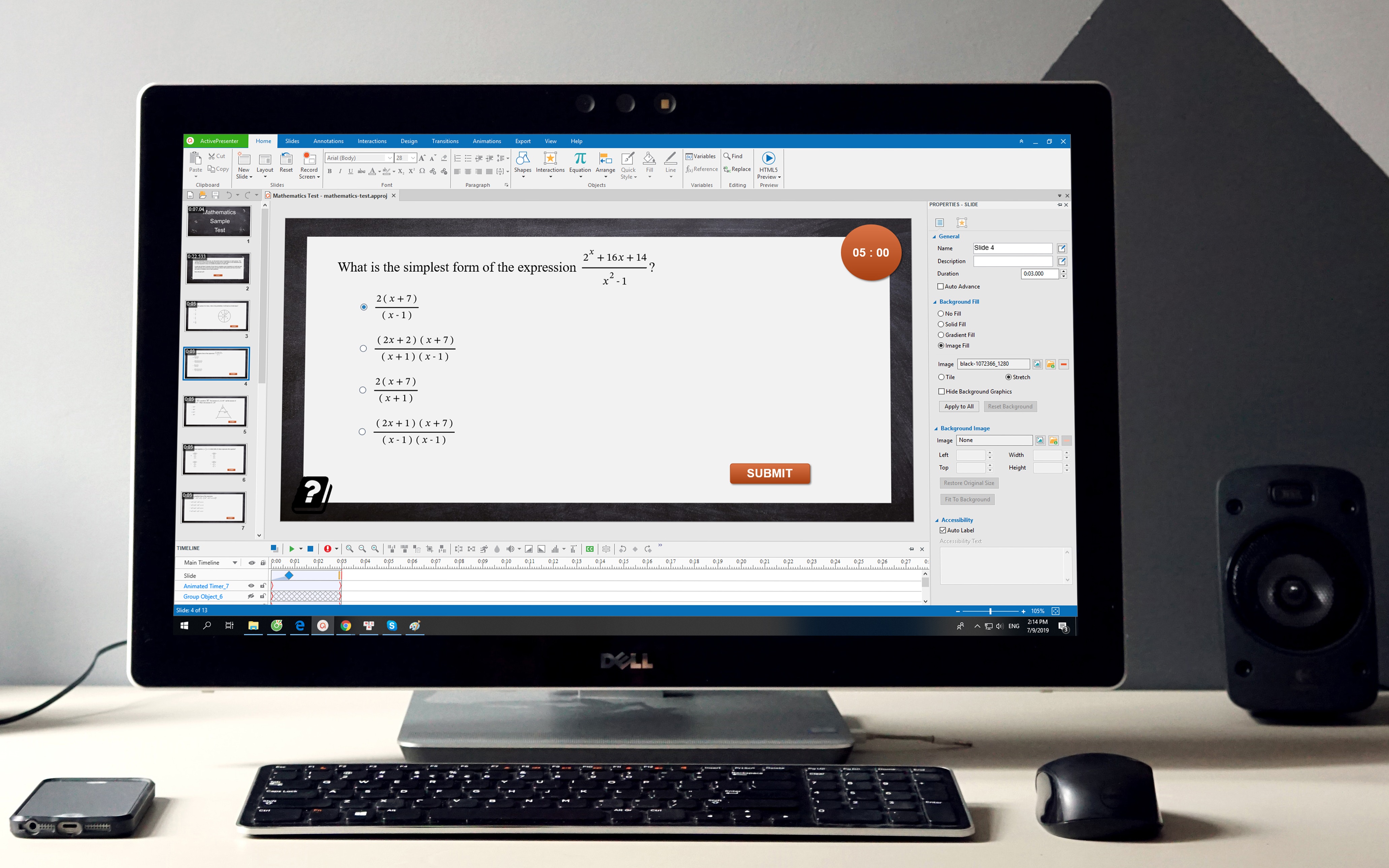 Write Equation in ActivePresenter