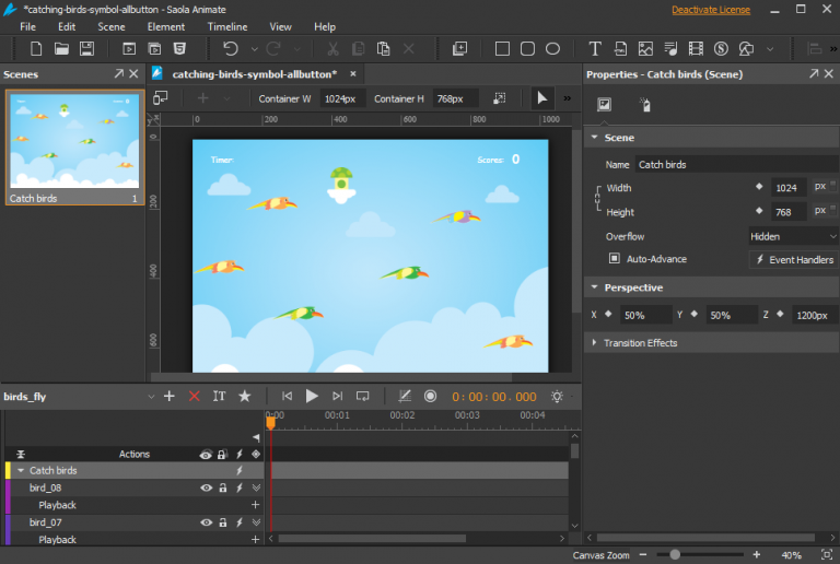Saola Animate by Atomi Systems is an ultimate tool to create HTML5 animations and interactive web contents using an user-friendly and integrated visual interface.