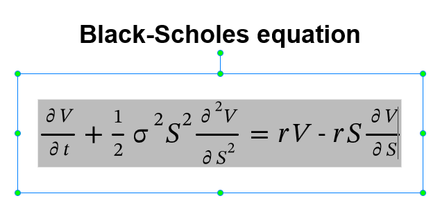black-scholes equation