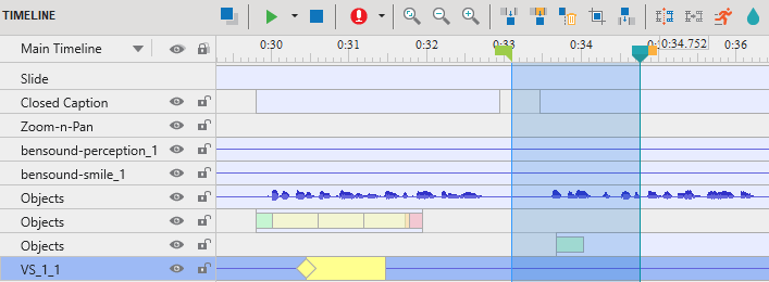 Timeline pane
