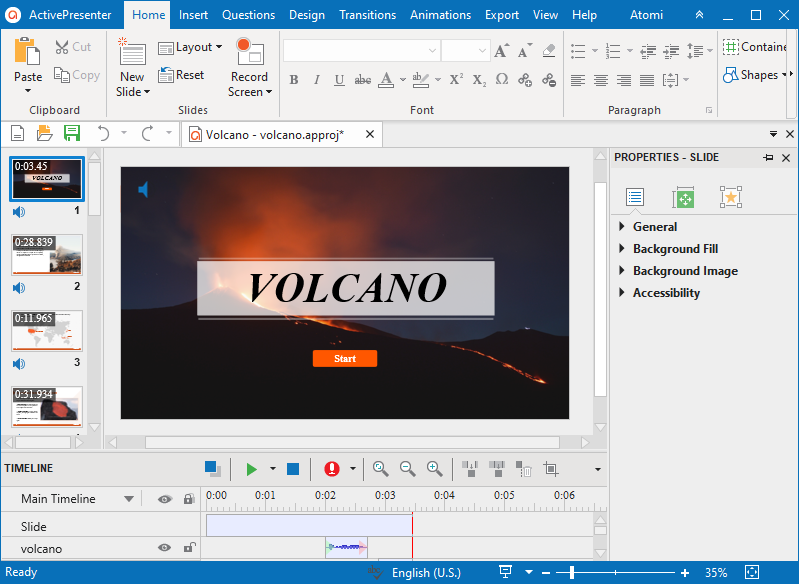 Video presentation