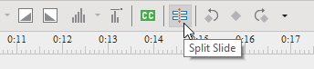 split slides in ActivePresenter 8
