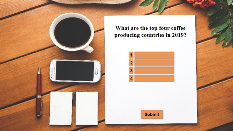 A Fill in Text Entries Question created in ActivePresenter 8