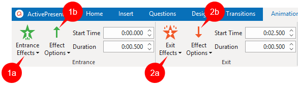 Add animation effects in ActivePresenter 8