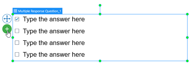 Add more Answer Options for MR Questions