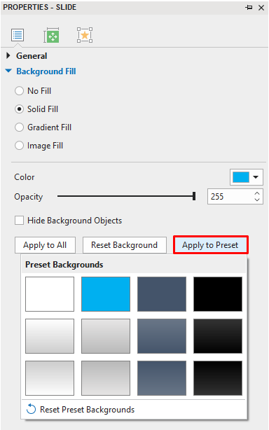 Background Fill