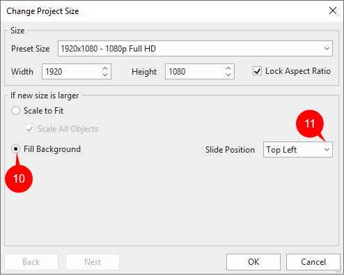 New Project Size is Larger than Previous Project Size