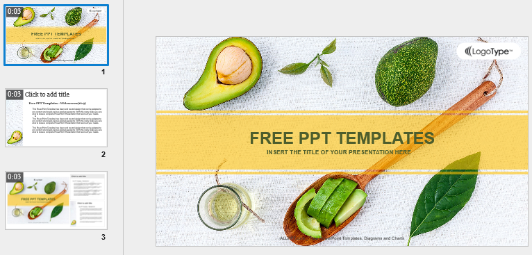 Create Blank Project from slide template