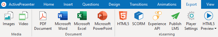 Export Tab