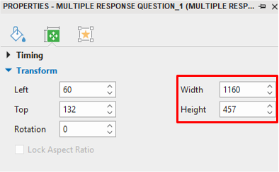 How to Resize MR Questions