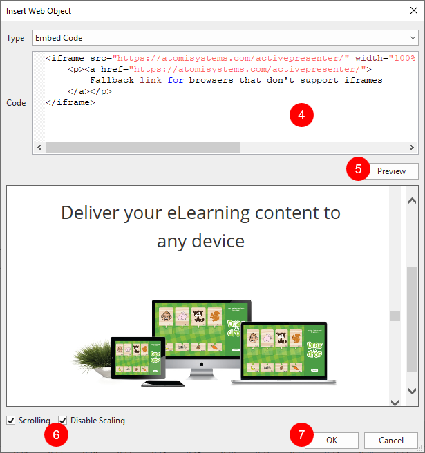 Insert Embed Code