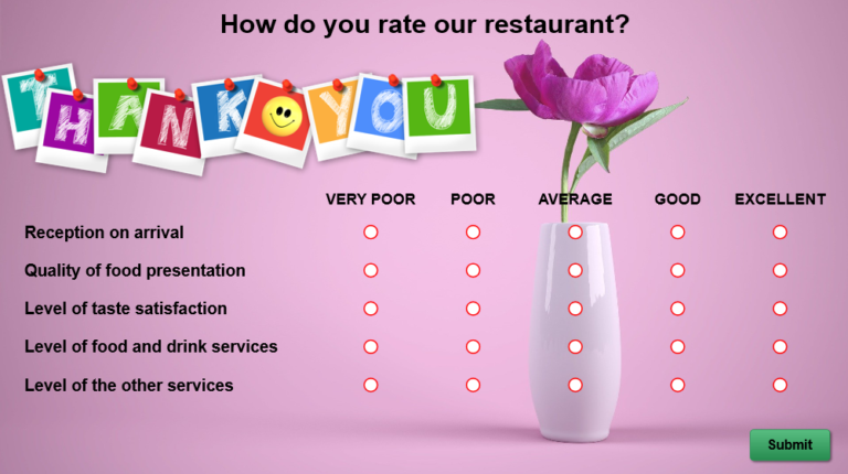 Rating Scale (Likert) Question Example