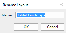 Change layout name