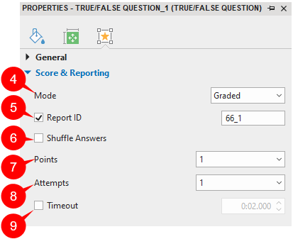 Set Score and Reporting
